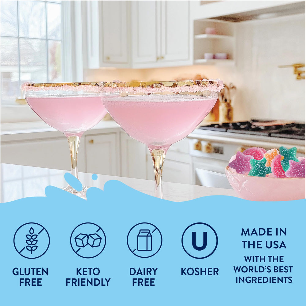 Jordan's Skinny Mixes Raspberry syrup bottle creates refreshing, sugar-free berry flavor in drinks.