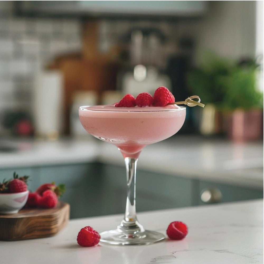 Jordan's Skinny Mixes Raspberry syrup back label close-up with usage notes