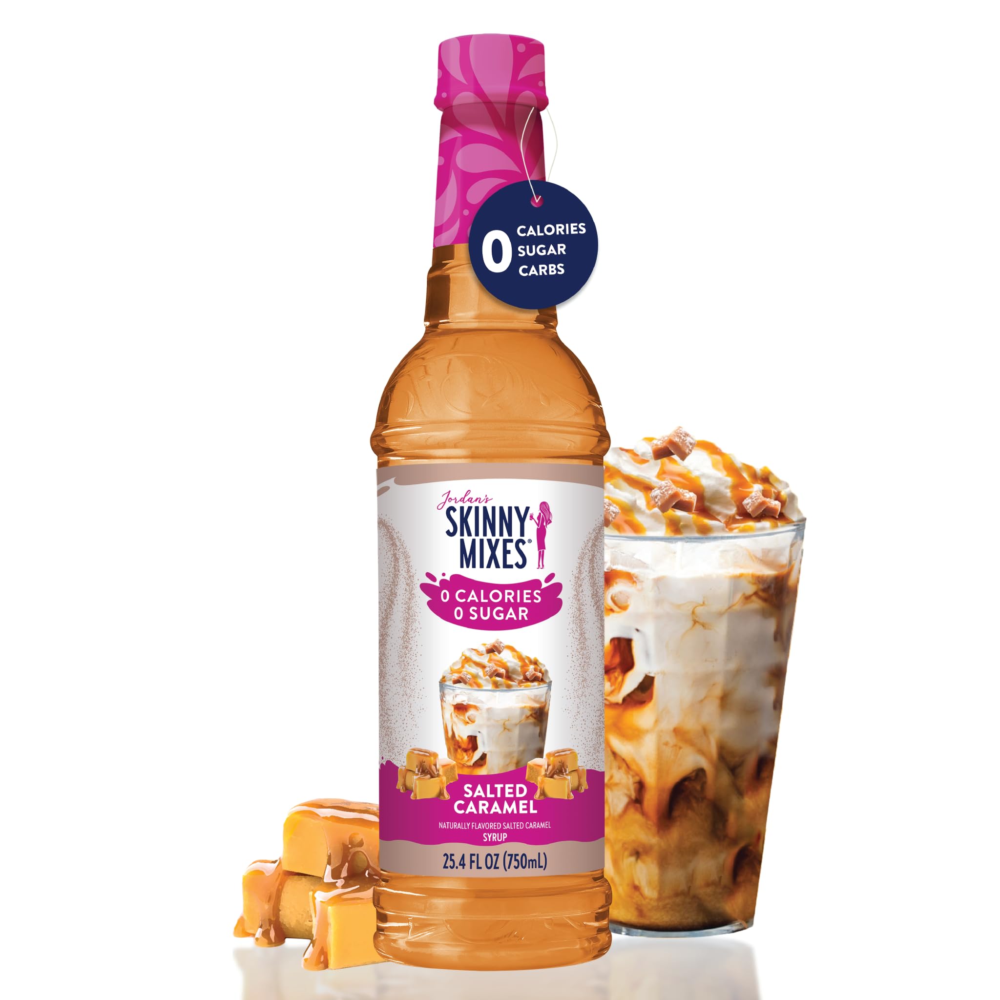 Baking with Jordan's Skinny Mixes salted caramel syrup for sugar-free caramel notes