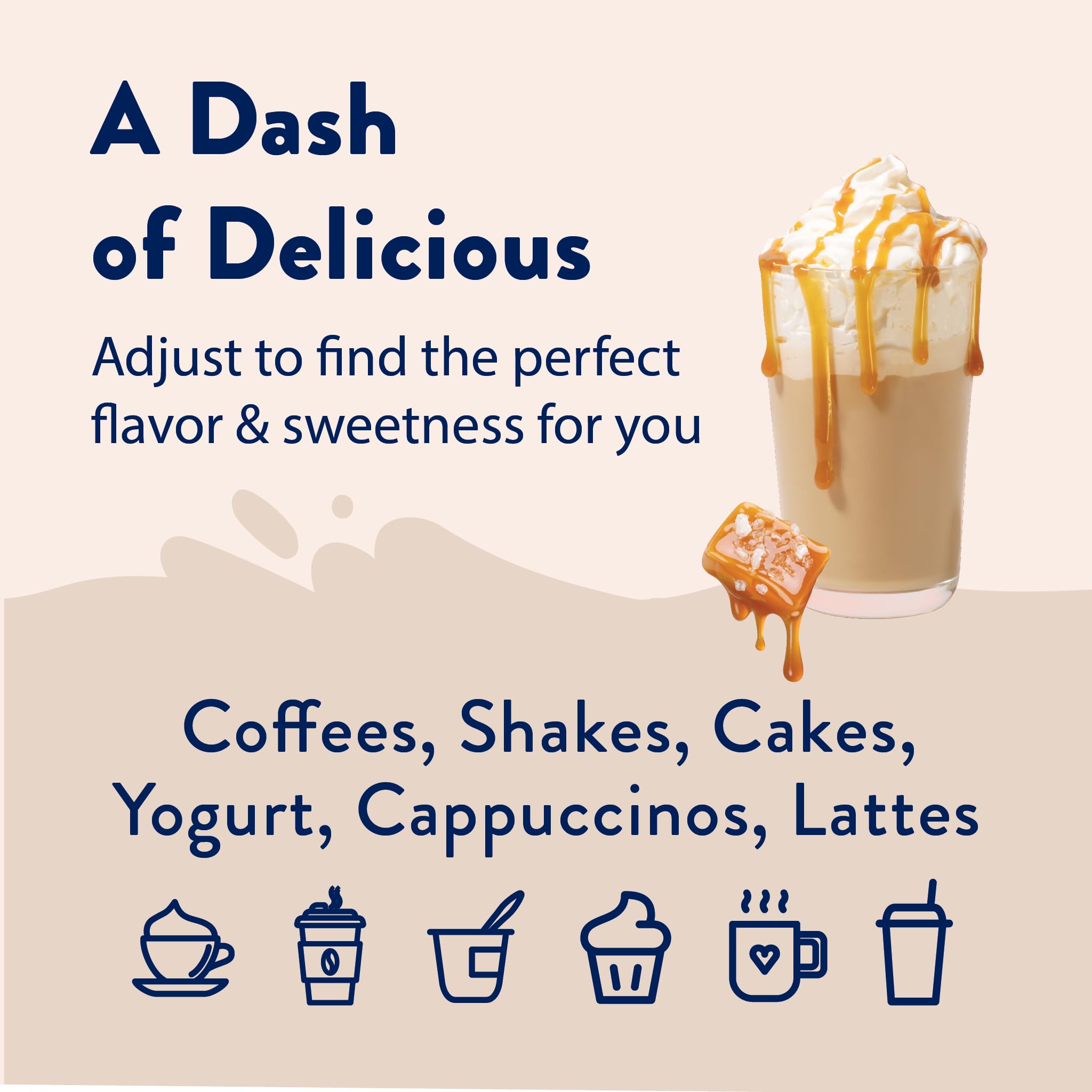 Jordan's Skinny Mixes salted caramel syrup atop yogurt for dessert-worthy flavor