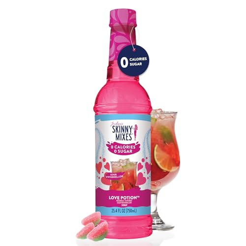 Sour Watermelon Syrup in a glass of lemonade for refreshing flavor.