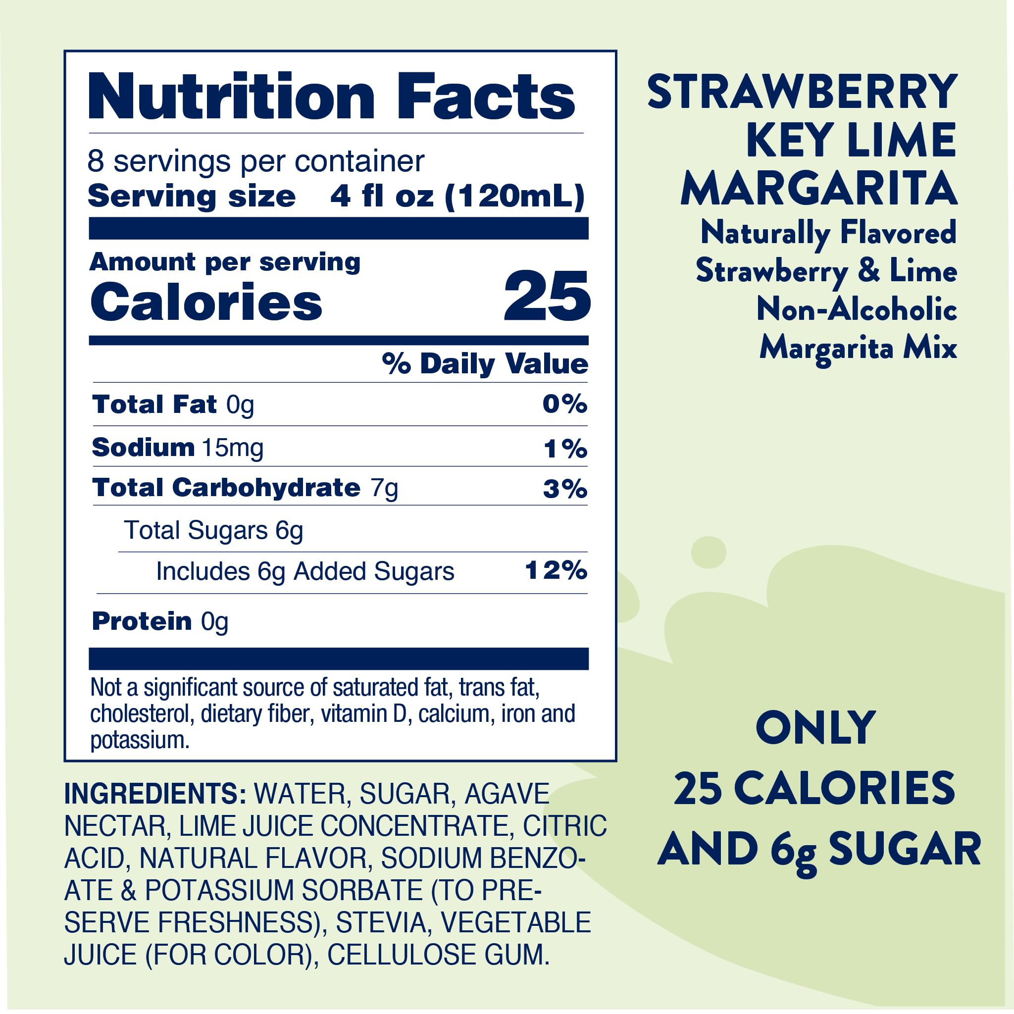Pouring Strawberry Key Lime Margarita mix from Jordan's Skinny Mixes.