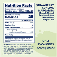 Pouring Strawberry Key Lime Margarita mix from Jordan's Skinny Mixes.