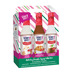 Jordan's Skinny Mixes Sugar Free Coffee Syrup Holiday Trio bottle pour—rich flavor with zero sugar for lattes