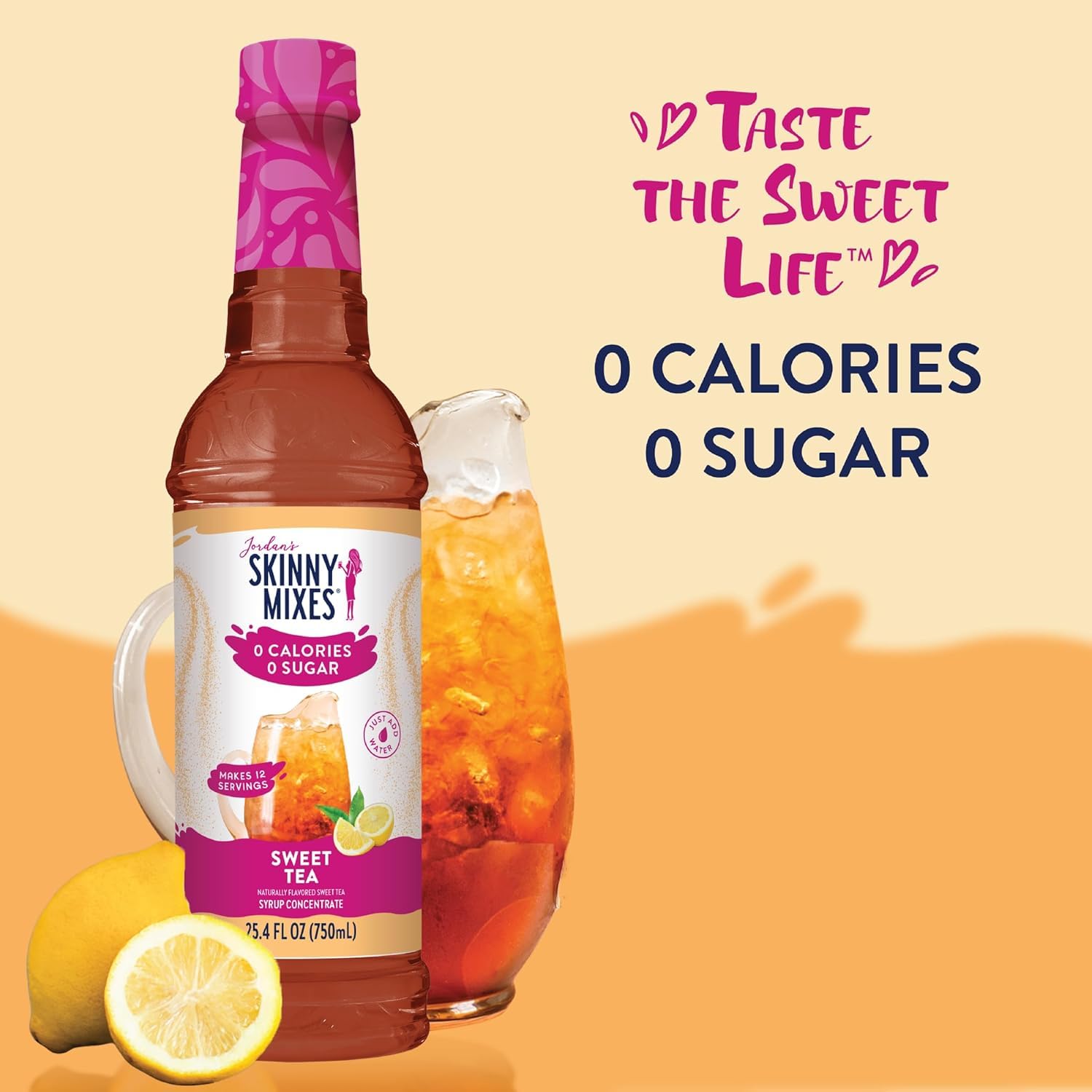 Jordan's Skinny Mixes sugar-free syrup cocktail-friendly flavor upgrade.