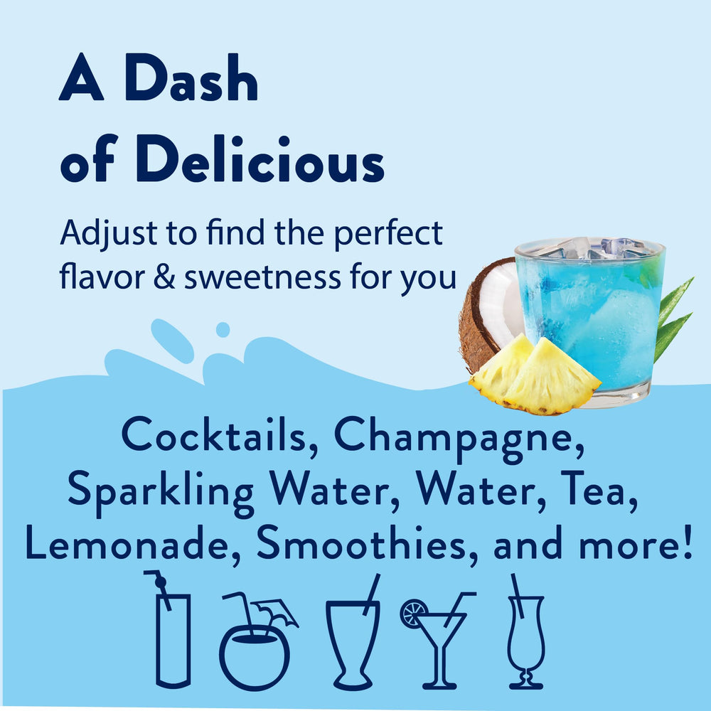 Jordan's Skinny Mixes Mermaid syrup adding keto-friendly flavor to a cocktail.