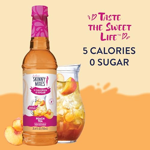 A collection shot of Jordan's Skinny Mixes syrups showing flavor variety
