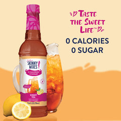 Jordan’s Skinny Mixes sugar free syrup watermelon bottle on counter for quick flavoring
