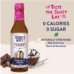 Jordan's Skinny Mixes Chocolate Mocha drizzle over dessert adds richness without sugar