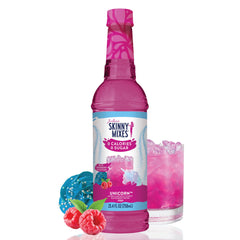 Jordan's Skinny Mixes Unicorn Syrup bottle for zero-calorie flavor enhancement.
