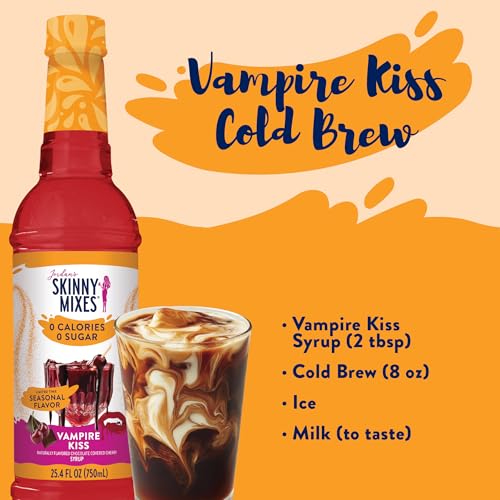 Vampire Kiss espresso shot enhanced with chocolate cherry flavor.