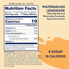 Jordan's Skinny Mixes Watermelon Lemonade syrup pour; easy to tailor sweetness in water or tea
