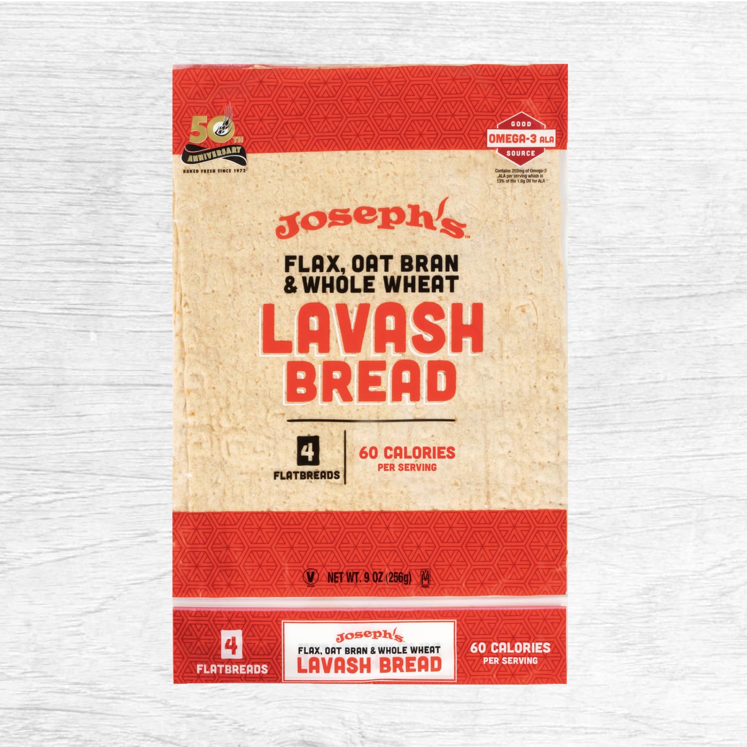 Joseph's Lavash Bread 11.5 by 8.25 inch sheets for plenty of room.