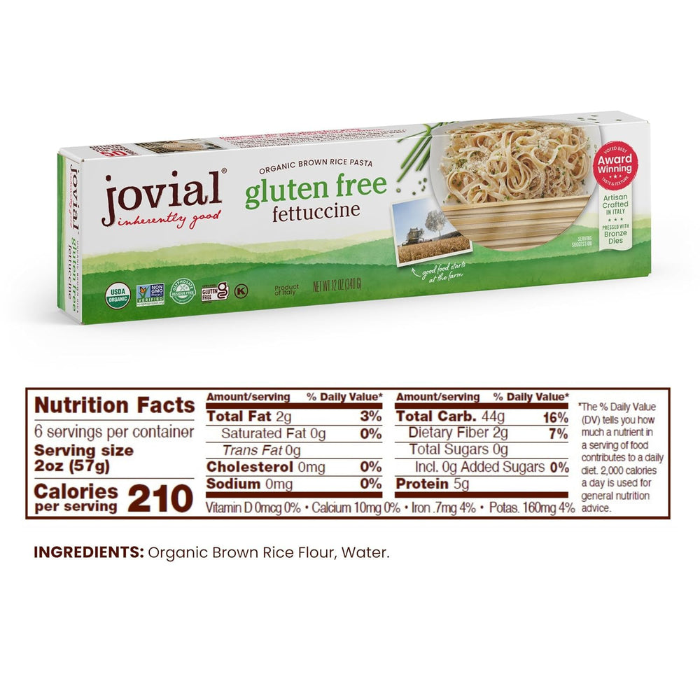 Jovial bronze-pressed fettuccine texture holds sauce beautifully.