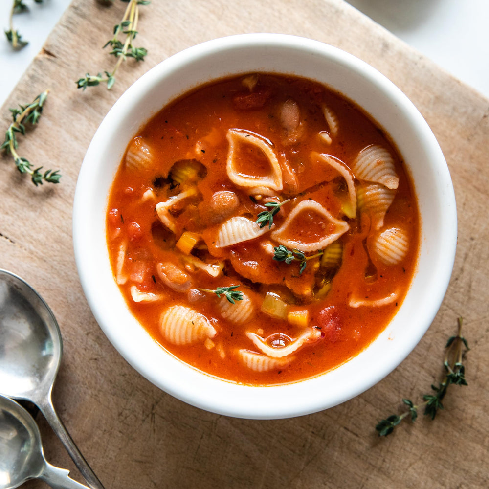Jovial whole grain pasta in serving bowl, nutritious and tasty