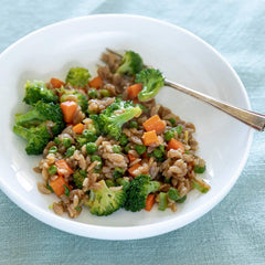 Jovial Cassava Orzo cooked al dente with sauce delivering a satisfying bite