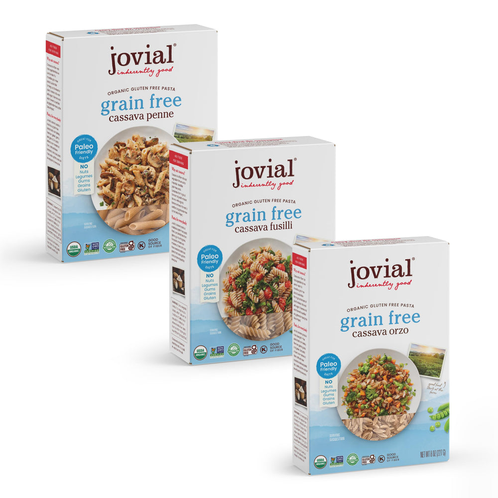 Jovial grain-free cassava pasta trio pack—gluten-free dinner option