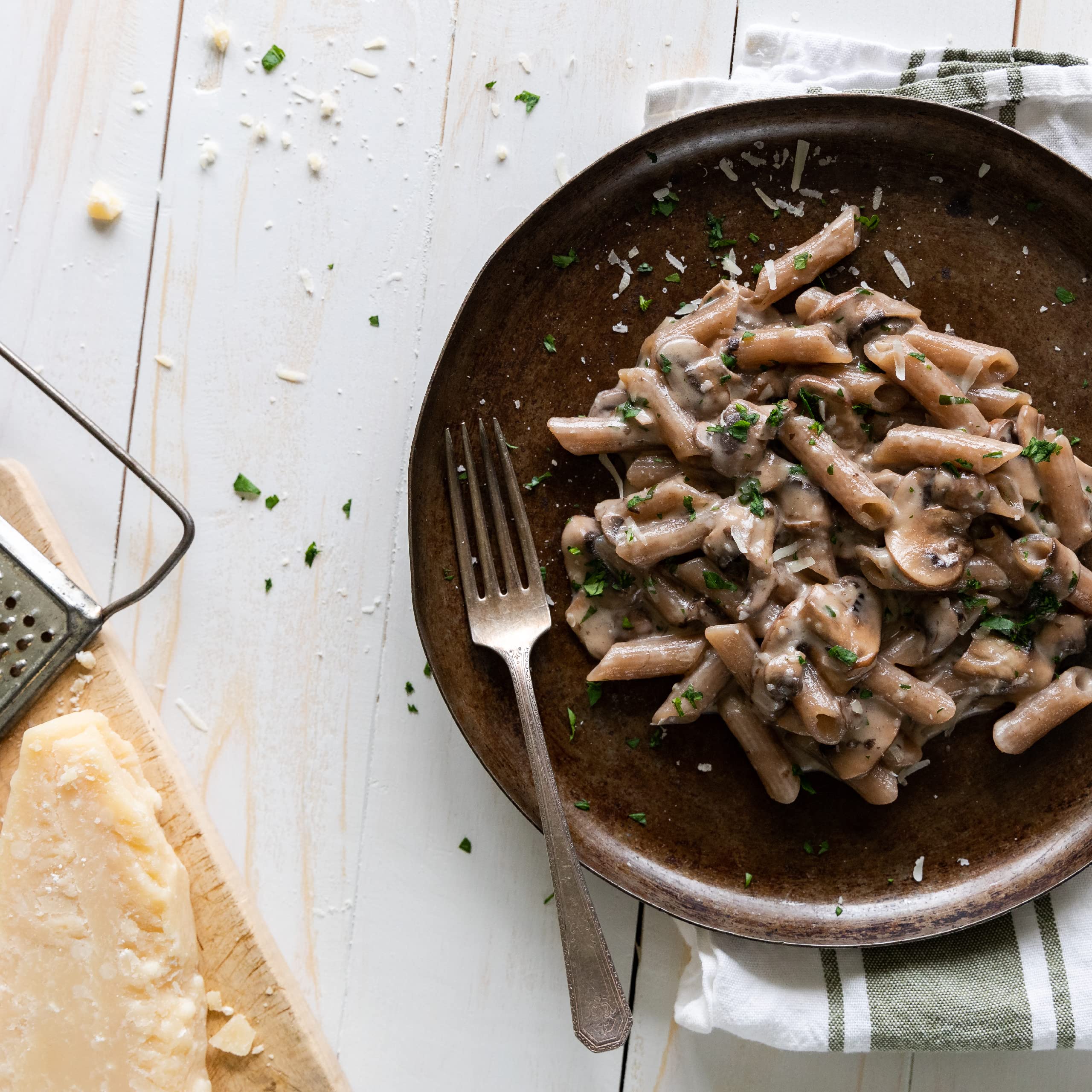 Jovial Cassava Penne served with marinara, gluten-free comfort.