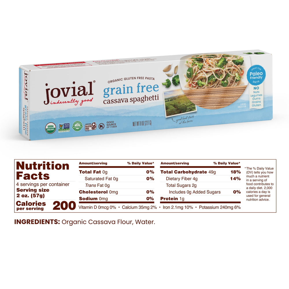 Jovial Cassava Spaghetti in a pot cooking for a wholesome weeknight meal.