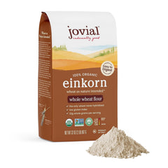 Jovial Einkorn flour bag 32 oz ready for organic baking and rich flavor