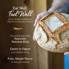 Jovial Einkorn Flour rolling pin with silky pasta sheets