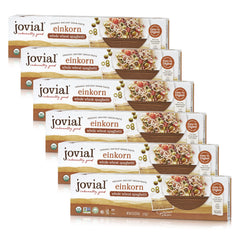 Jovial Einkorn Spaghetti pack showing authentic whole grain pasta with rich aroma
