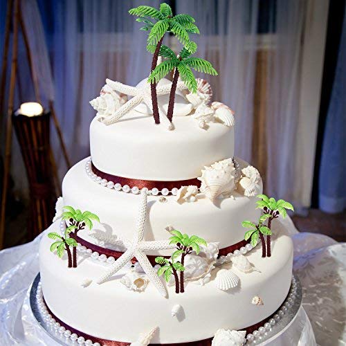 Jovitec 16pcs coconut toppers set for party decoration