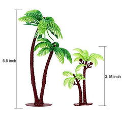 Jovitec coconut topper 14cm cake centerpiece with tropical vibe