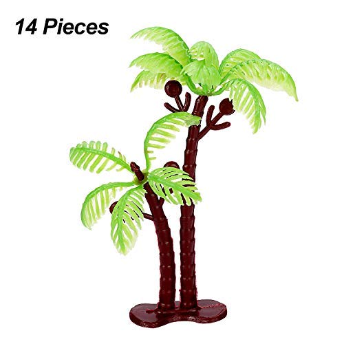 Jovitec palm tree cupcake topper green brown decorative accent