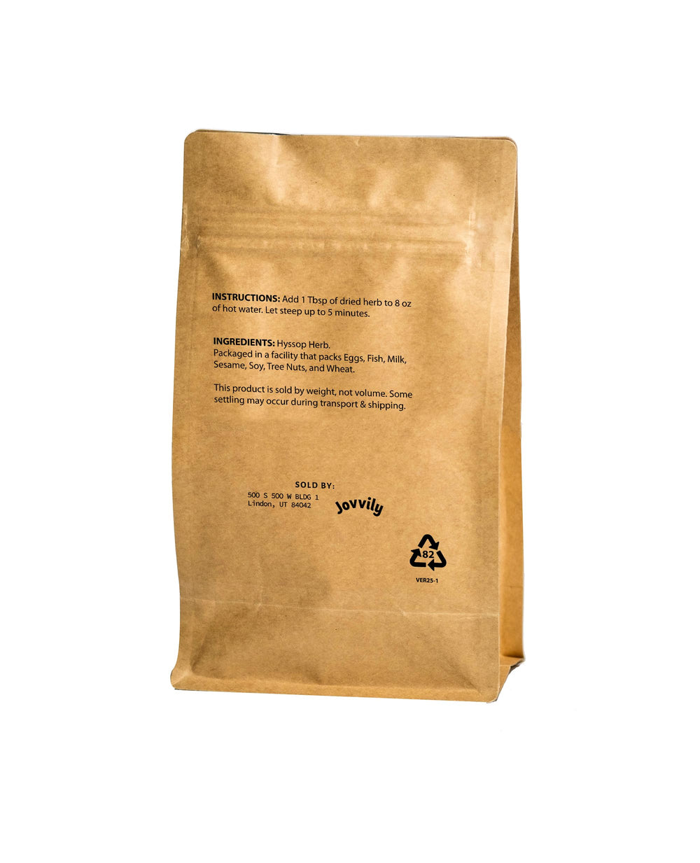 Jovvily Hyssop tea aroma while steeping