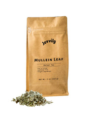 Jovvily Mullein Leaf cut and sifted tea leaves ready to steep