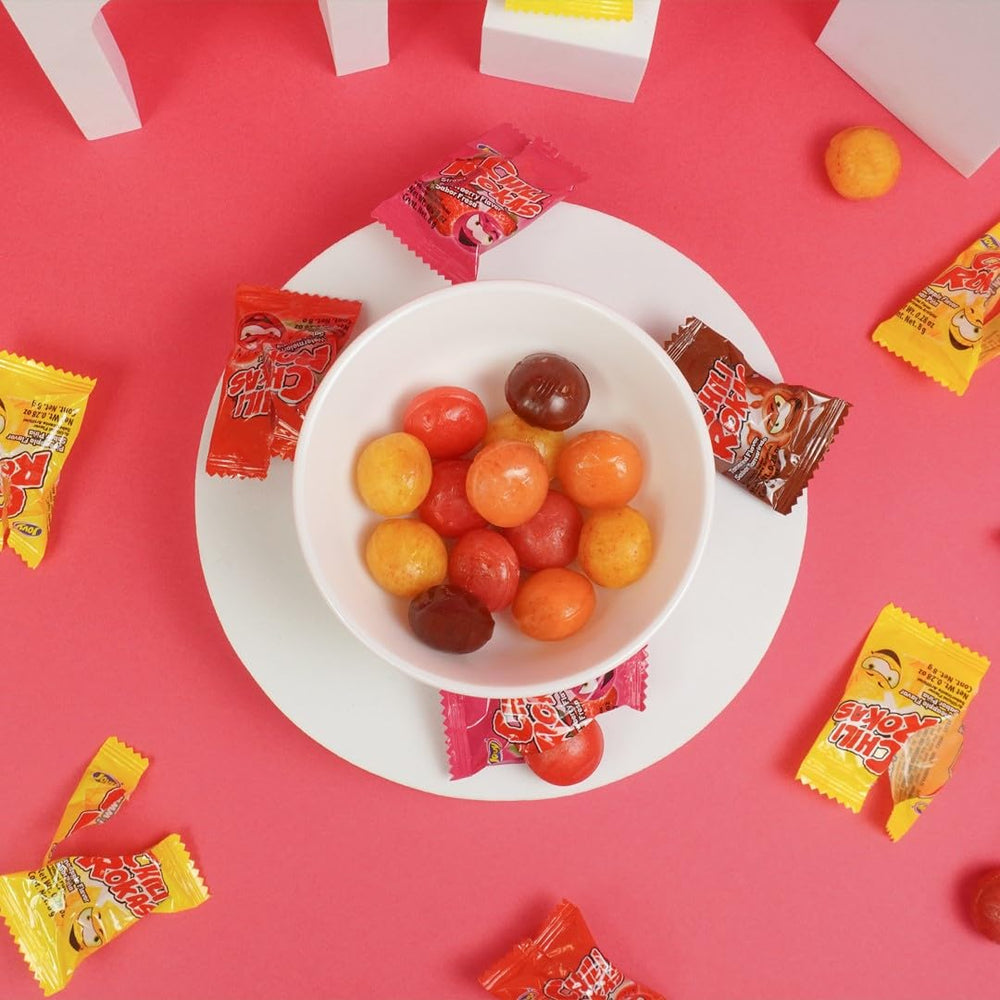 Jovy Chilli Rokas twenty-one wrapped candies ready for gifting