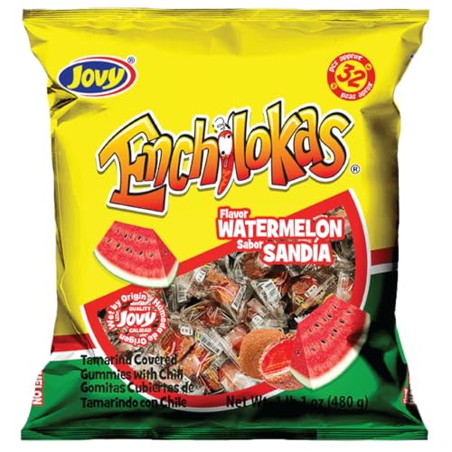Jovy Enchilokas Watermelon box packaging showcases bold retro style for party sharing.