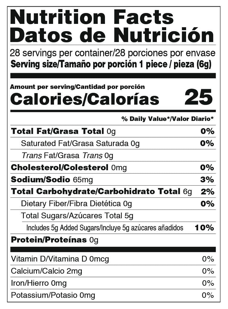 Jovy Revolcaditas Chili Watermelon Candies wrapped individually for on-the-go snacking