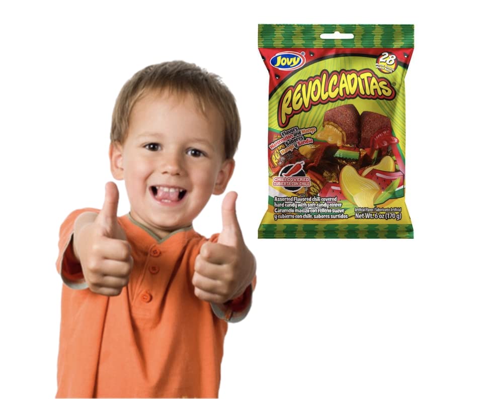 Jovy Revolcaditas on-the-go snack, spicy-sweet treat for gatherings.