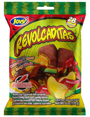 Jovy Revolcaditas watermelon chili candy 6oz pack for on-the-go flavor.
