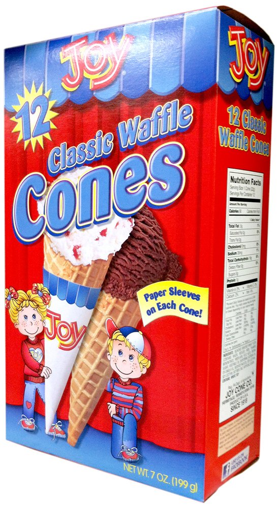 Joy Cone Classic Waffle Cone ready to hold your favorite ice cream