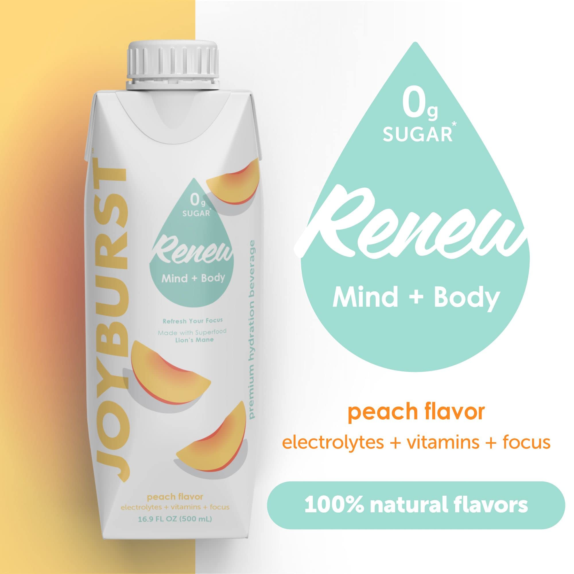 JOYBURST eco tetra pak packaging highlights sustainable hydration