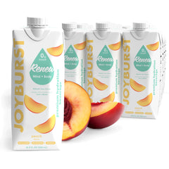 JOYBURST sugar-free peach electrolyte water bottle for post-workout hydration