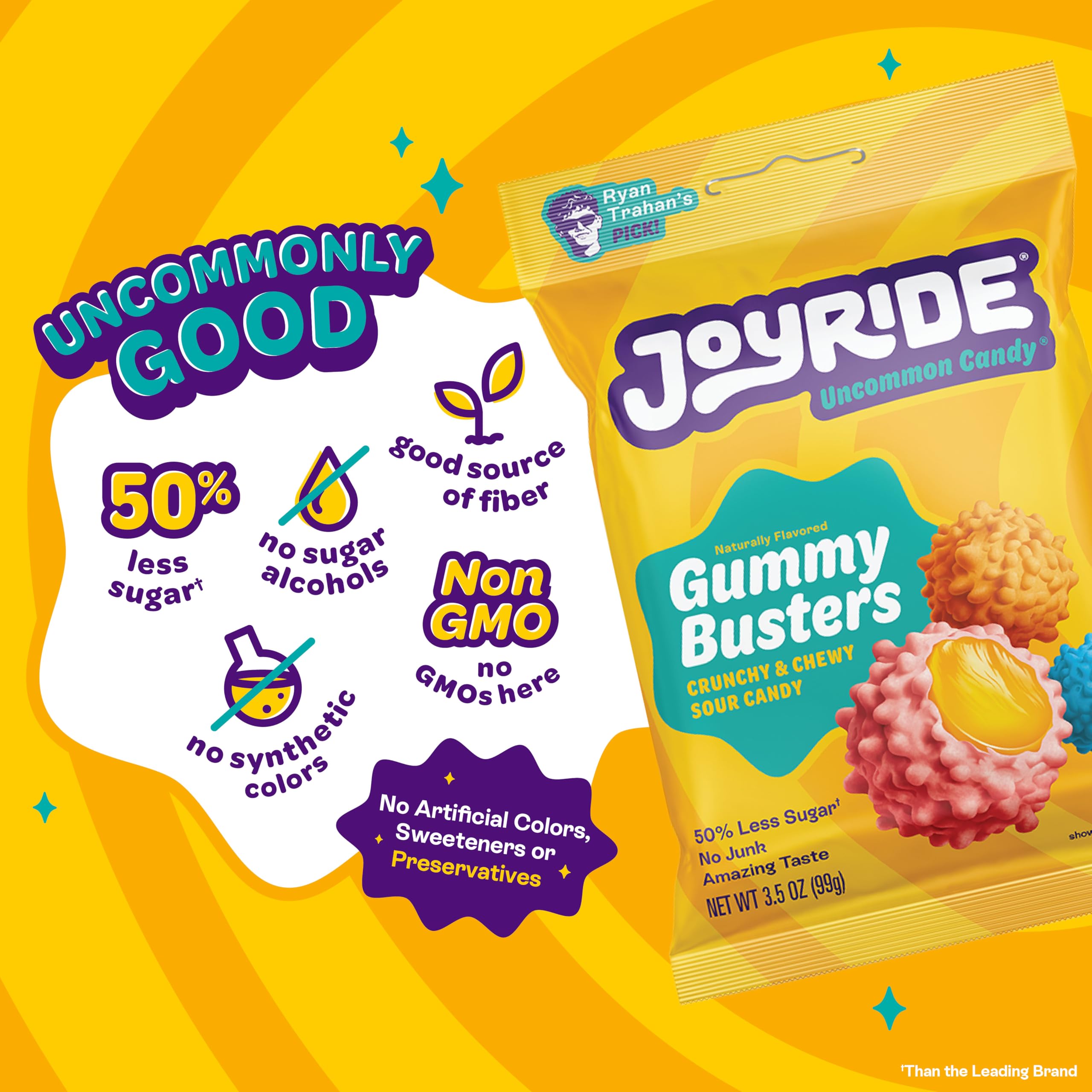 JoyRide Sour Worms dual-flavor two-tone close-up