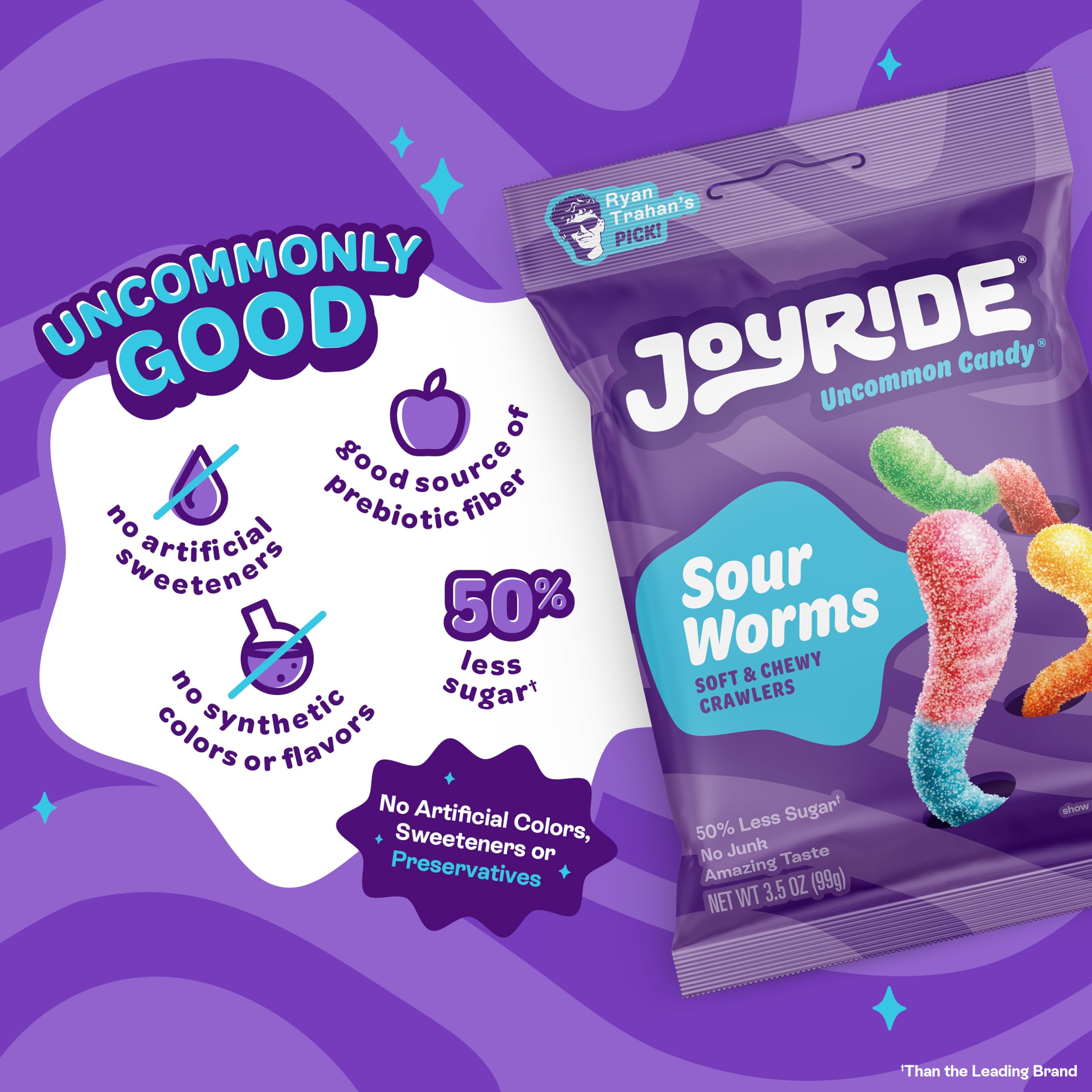 JOYRIDE Glacial Peppermint Gum pack for cooling mint breath