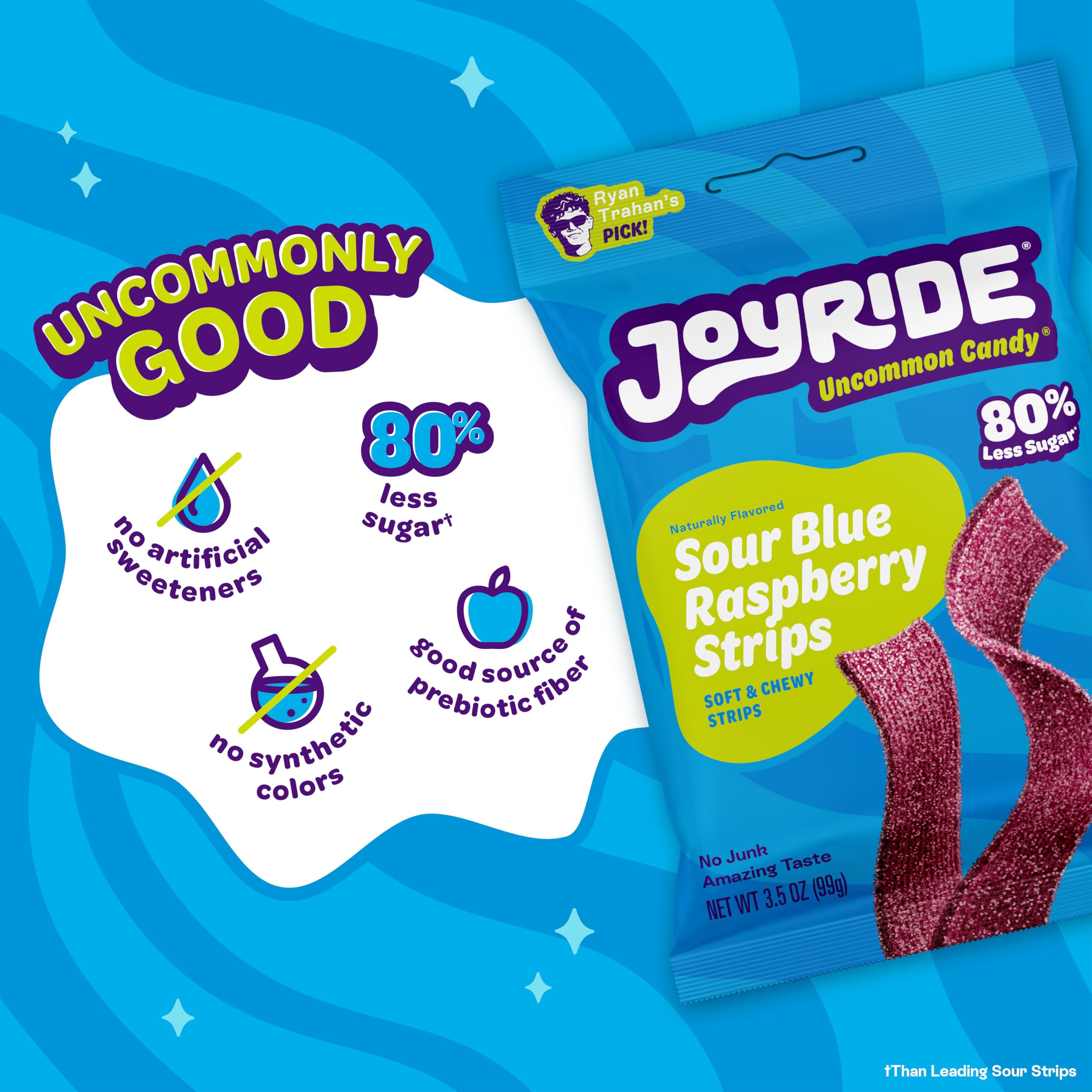 Joyride packaging shows no artificial flavors or dyes