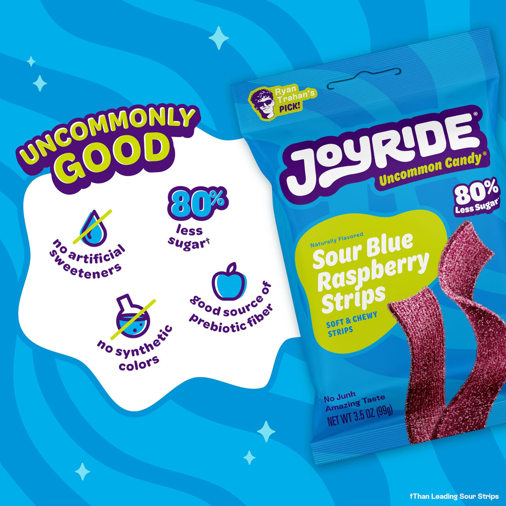 Joyride packaging shows no artificial flavors or dyes