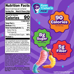JOYRIDE Sour Worms strawberry blue raspberry duo for vibrant flavor variety