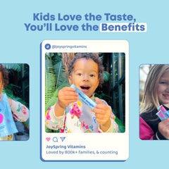 JoySpring Saffron for Kids magnesium citrate ingredient close-up supports daily routines.
