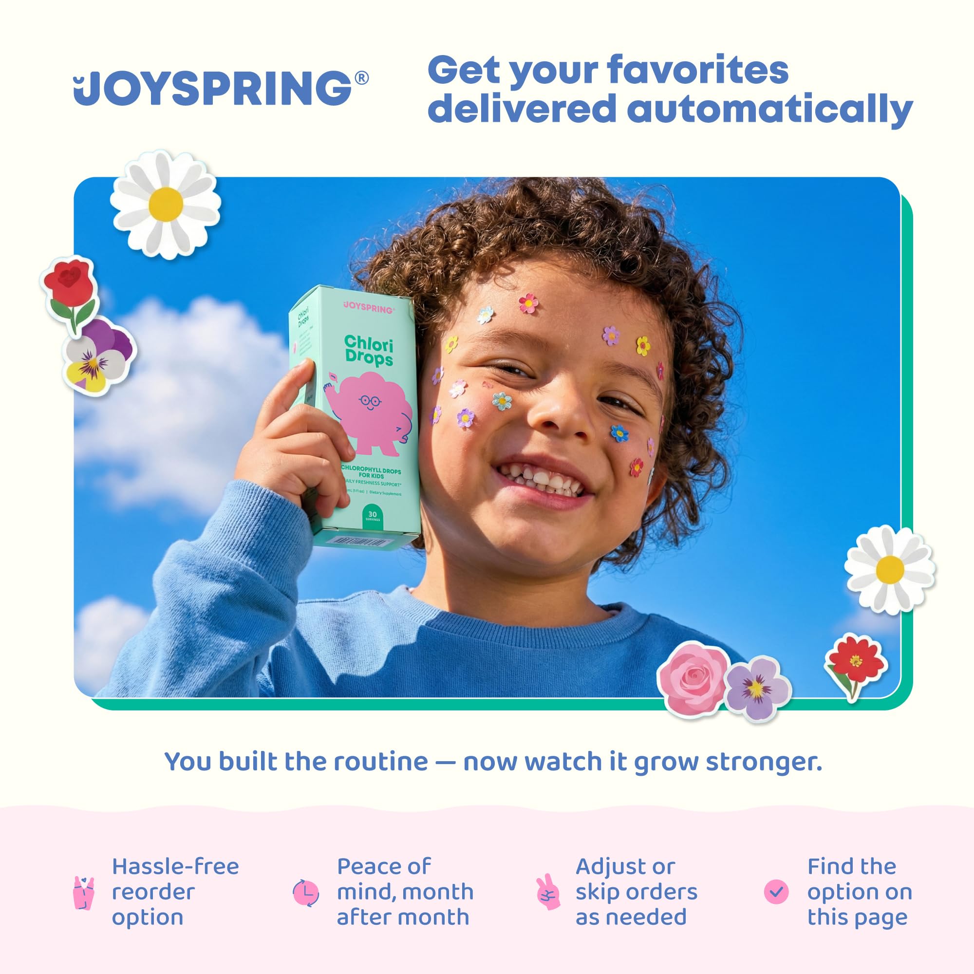 JoySpring Saffron for Kids vegan-friendly pixie sticks are travel-ready and convenient.