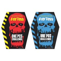 Joytoss coffin box packaging with skull design for a playful presentation