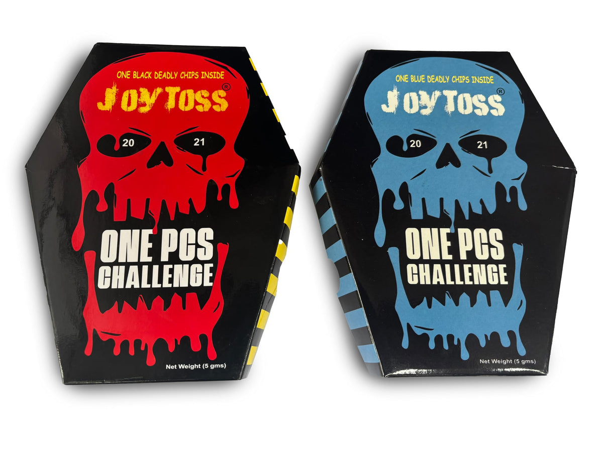 Joytoss red challenge chip shows bold heat and crisp bite
