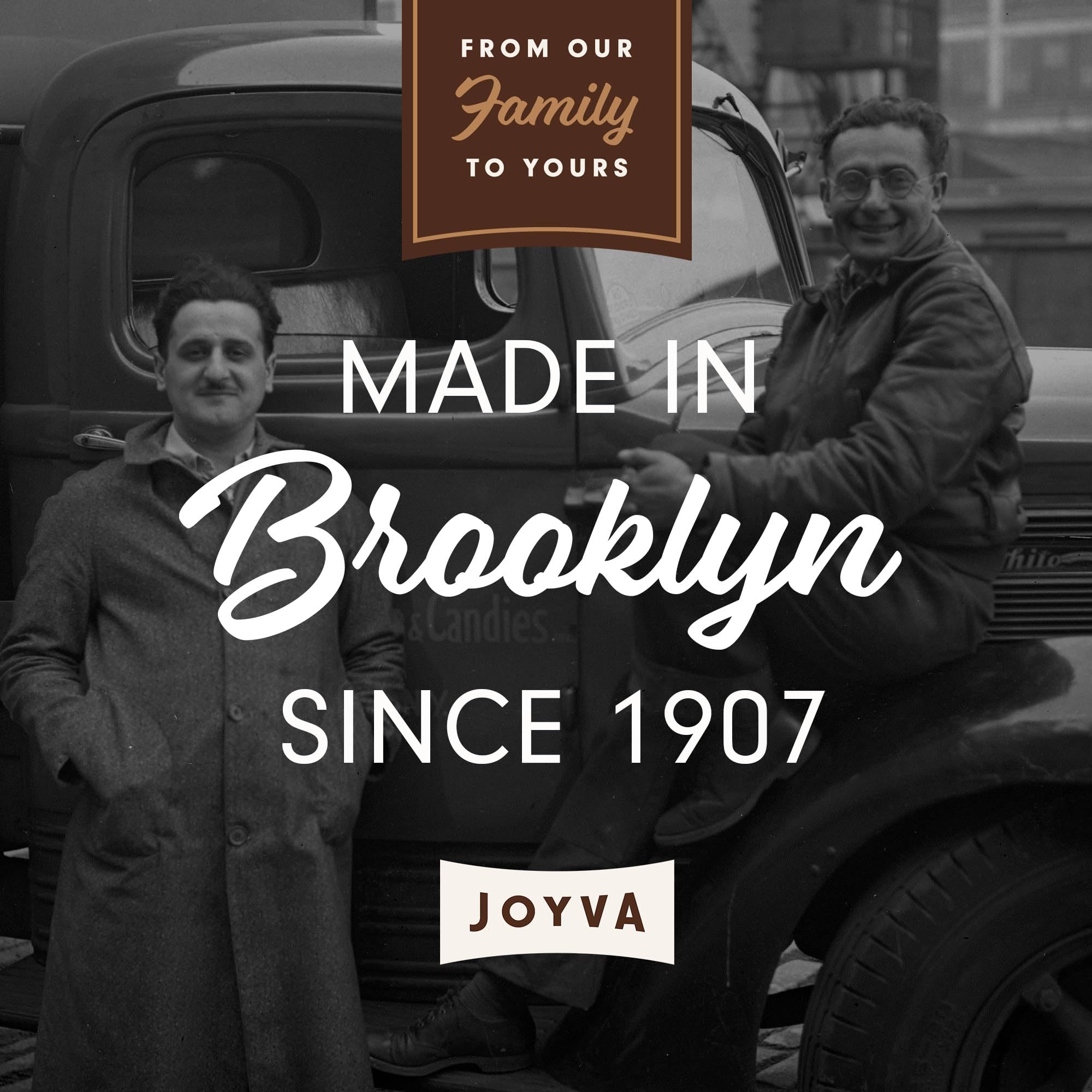 Joyva Halvah Marble Brooklyn made, crafted in a family-owned tradition.