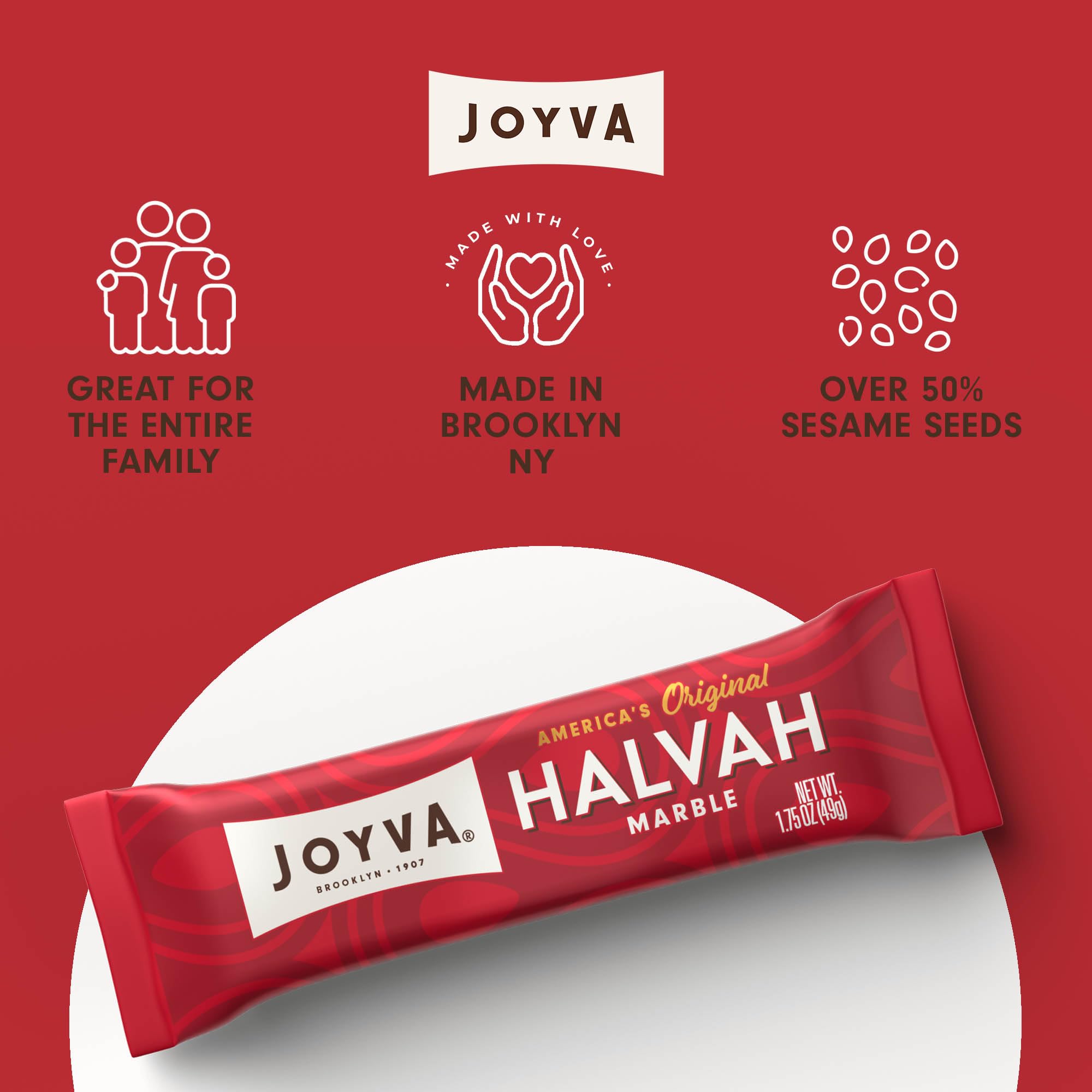 Joyva Halvah Marble dairy free and gluten free option for variety snacking.